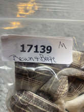 Load image into Gallery viewer, Helix Shirt Adult Extra Large Brown Beige Flannel Athletic Fit Button Up Mens
