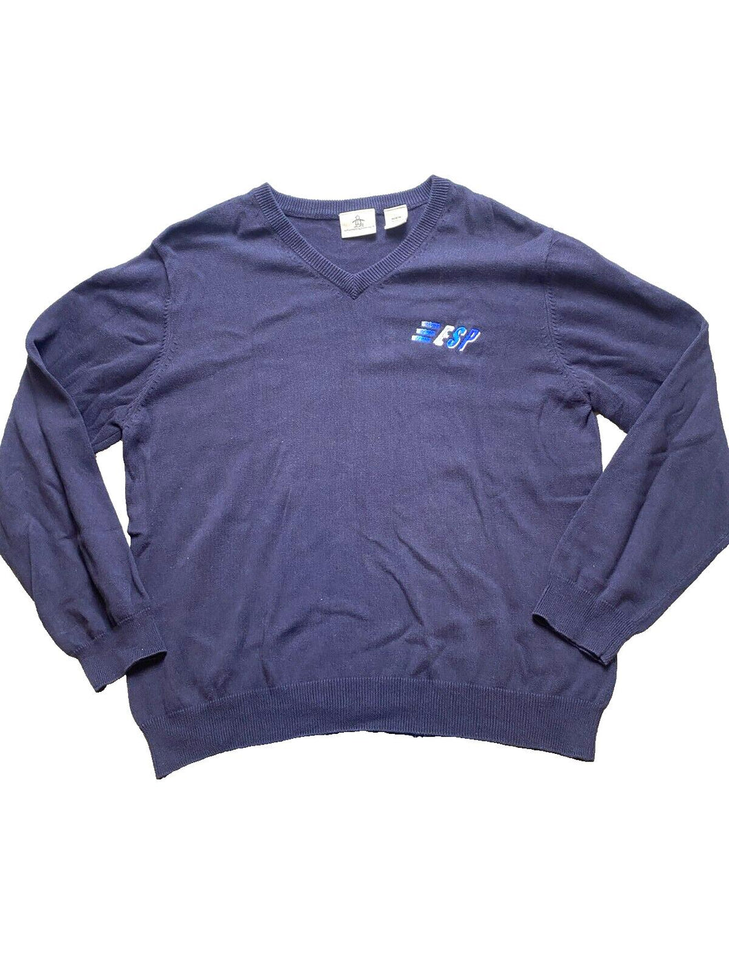 Munsingwear Sweater Adult Medium Navy ESP Embroidered Outerwear Penguin Mens