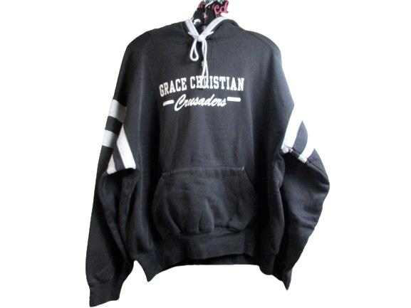Badger Sport Sweatshirt Adult 2XL XXL Black Crusaders Sawyer's Dad Hoodie Mens