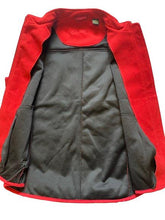 Load image into Gallery viewer, Glen Echo Vest Womens Large Red Full Zip Fleece Outerwear Golf Sweater Ladies
