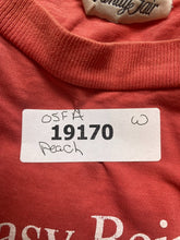 Load image into Gallery viewer, VTG Cat Shirt Womens OSFA Peach Moody Kitty Funny 90s Vanity Fair Sleepshirt
