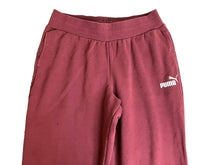 Load image into Gallery viewer, Puma Pants Adult Medium 29x26.5 Maroon Jogger Sweatpants Tapered Activewear Mens
