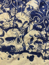 Load image into Gallery viewer, Vintage Fleur De Lis Shirt Adult Large Yellow Skull Gothic Grunge Affliction Men
