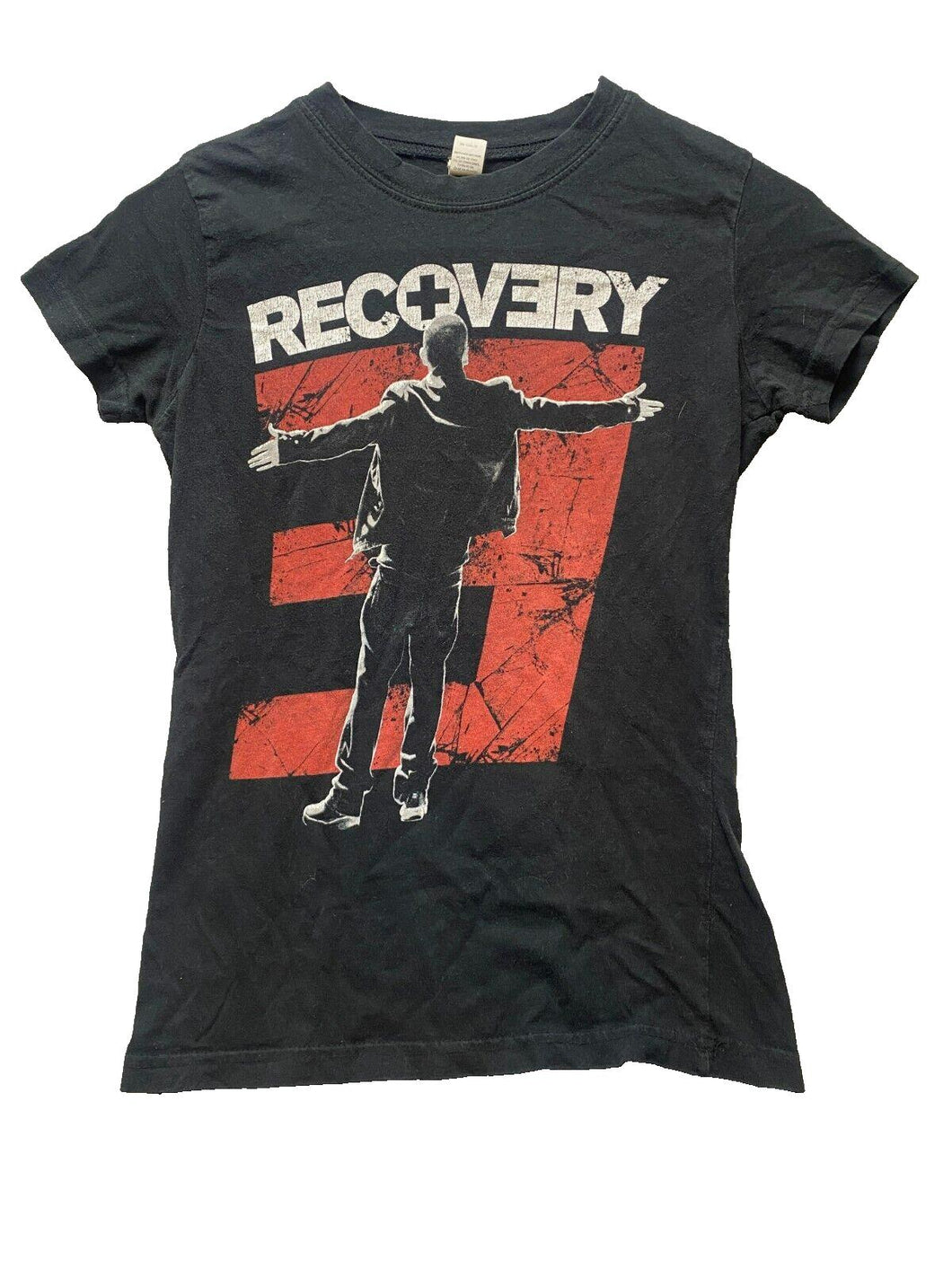Eminem Shirt Youth Small Black Recovery Rap Music Streetwear Fine Jersey Boys