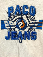 Load image into Gallery viewer, VTG Paco Jeans Shirt Adult Large White Streetwear Spellout Logo Skater Y2K Mens
