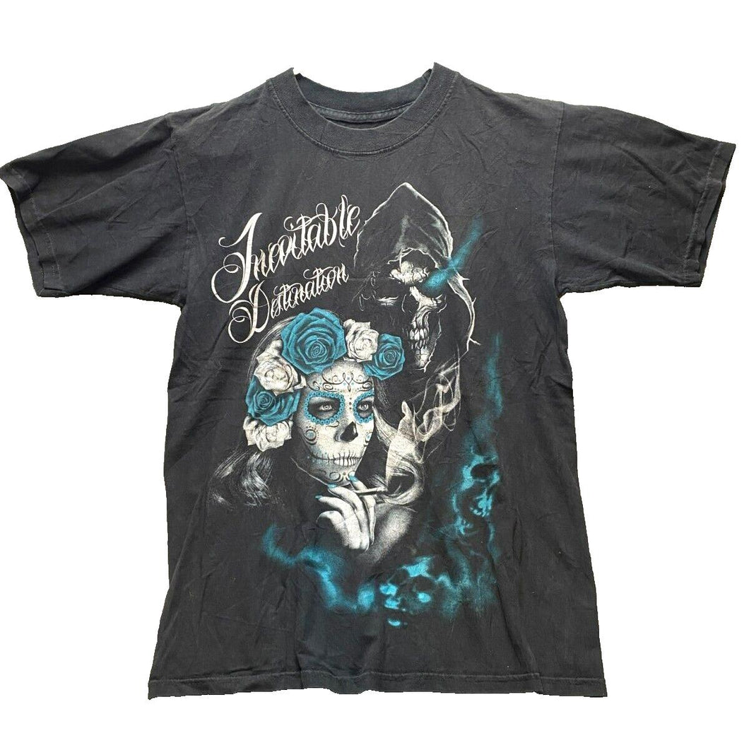 Inevitable Decision Shirt Adult Medium Grim Reaper Skull Grunge Streetwear Mens