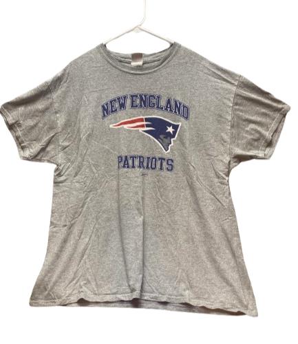 New England Patriots Shirt Adult Extra Large Gray NFL Football Sportswear Mens
