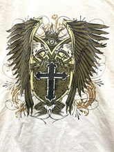 Load image into Gallery viewer, Estilo NP Shirt Adult Medium Cross Wings Cybergoth Grunge Affliction Style Mens
