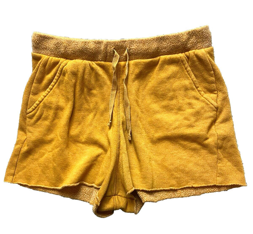 Free People Shorts Womens Small (28x2) Gold Fleece Drawstring Stretch Rayon Lady