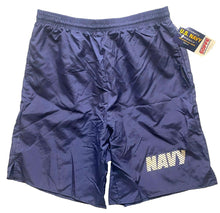 Load image into Gallery viewer, US Navy Shorts Adult Medium (30x8) Nylon Athletic Running Activewear Mens NWT
