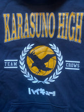 Load image into Gallery viewer, Karasuno High Sweatshirt Adult Large Team Crows Haikyu Collegiate Hoodie Mens
