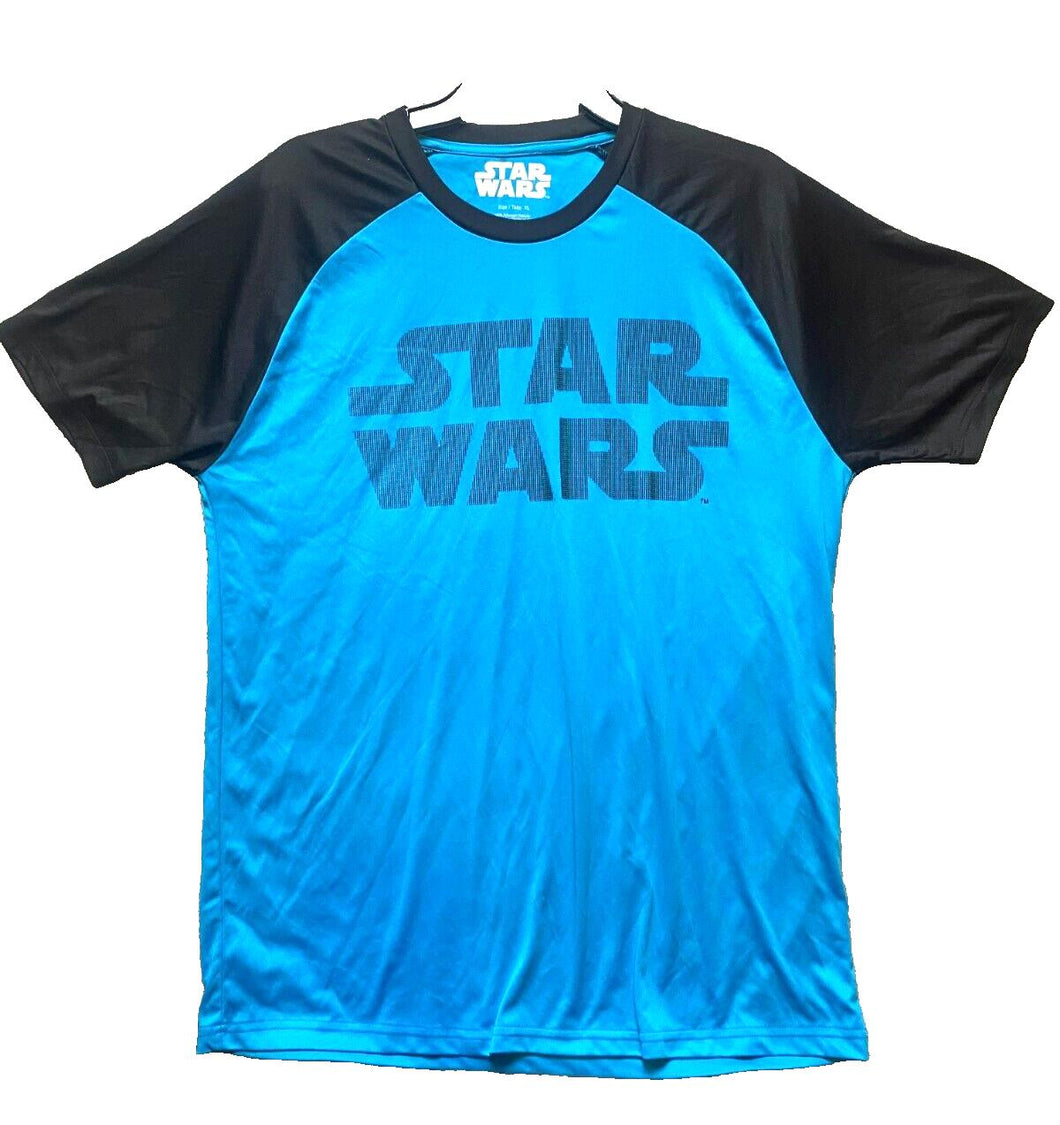Star Wars Shirt Adult Extra Large Raglan Performance Spellout Streetwear Mens