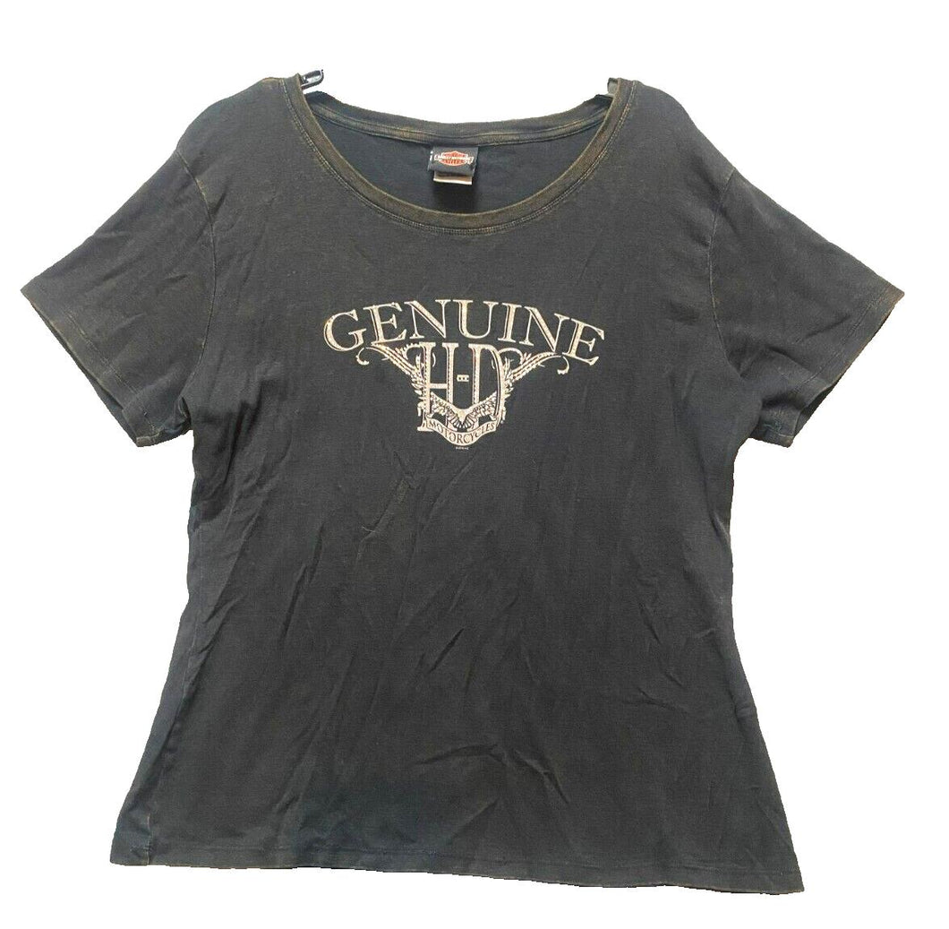 Harley Davidson Shirt Womens 2X 2XL Genuine Motorcycle Tacoma Biker Destination