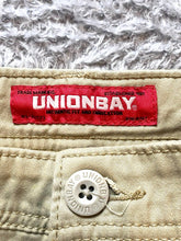 Load image into Gallery viewer, Union Bag Shorts Adult 38x10 Khaki Cargo Pockets Spandex Stretch Mens NWT

