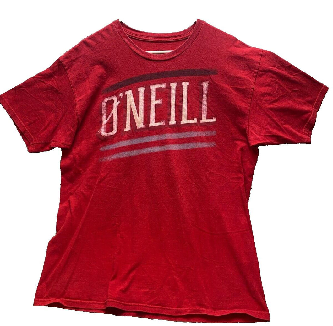 O'Neill Shirt Adult Large Big Spell Out Red Surf Surfing Streetwear Crew Mens