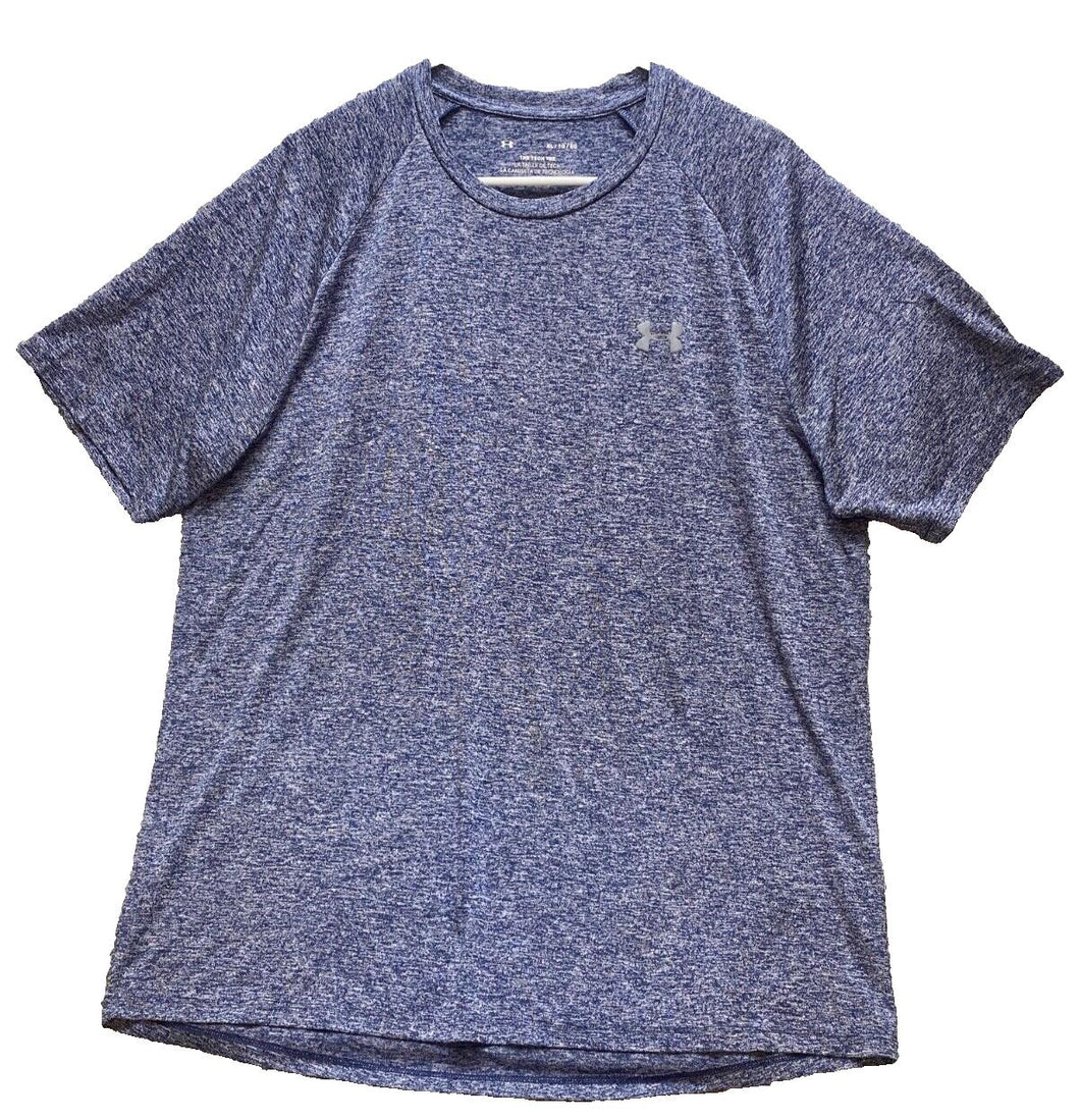 Under Armour Shirt Adult Extra Large Heather Blue Tech Tee Athletic UA Mens