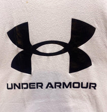 Load image into Gallery viewer, Under Armour Shirt Adult Extra Large White Athletic UA Logo Spell Out Mens
