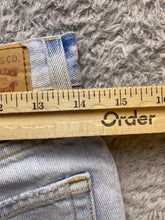 Load image into Gallery viewer, Levi&#39;s 501 Jeans Adult 28x24 Distressed Button Fly Light Wash Cut-Offs Mens
