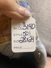 Load image into Gallery viewer, Levi&#39;s 501 Jeans Adult 28x24 Distressed Button Fly Light Wash Cut-Offs Mens
