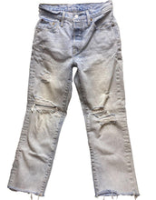 Load image into Gallery viewer, Levi&#39;s 501 Jeans Adult 28x24 Distressed Button Fly Light Wash Cut-Offs Mens
