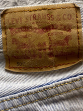 Load image into Gallery viewer, Levi&#39;s 501 Jeans Adult 28x24 Distressed Button Fly Light Wash Cut-Offs Mens
