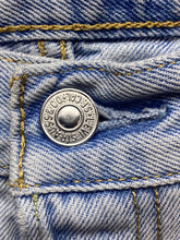 Load image into Gallery viewer, Levi&#39;s 501 Jeans Adult 28x24 Distressed Button Fly Light Wash Cut-Offs Mens
