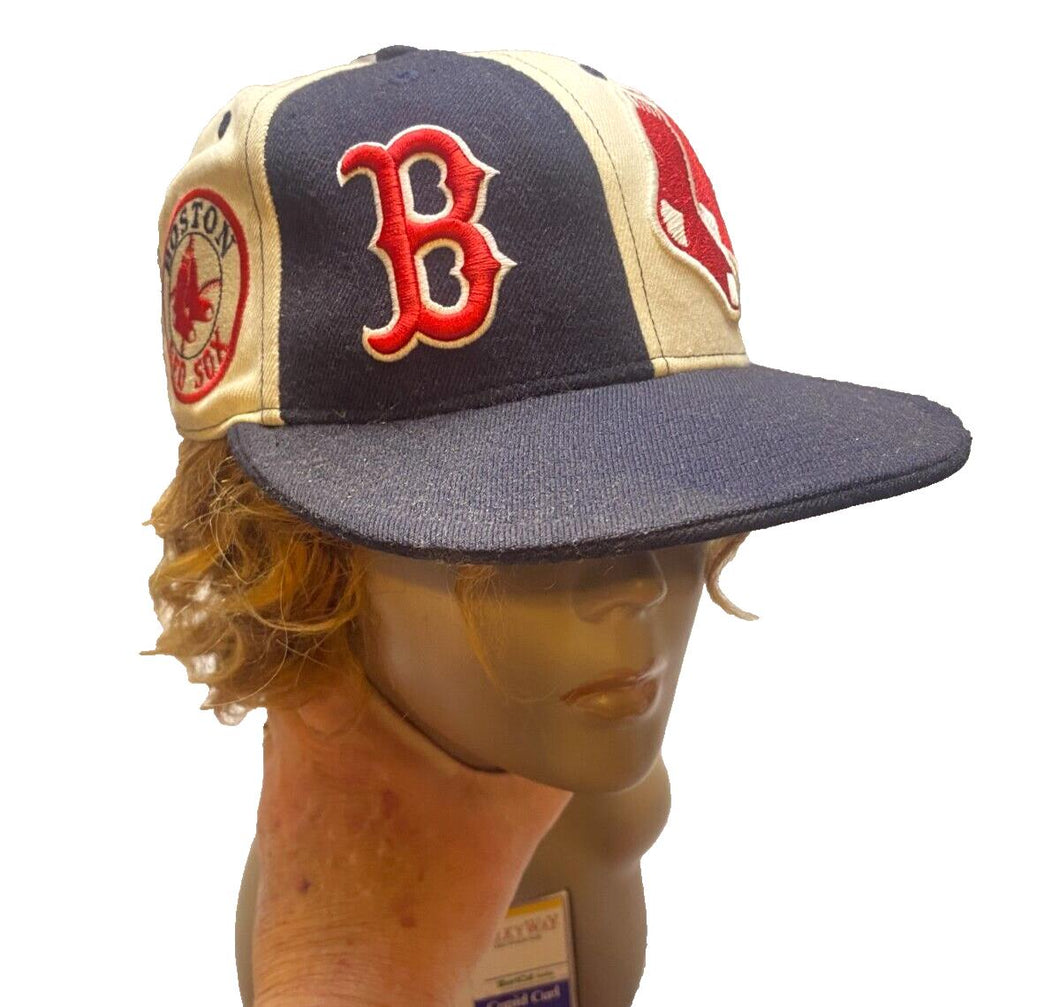Boston Red Sox Hat Adult 7 1/4 Color Block Wool  New Era Baseball
