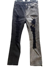Load image into Gallery viewer, Blue Topic Jeans Juniors 11/12 Black Denim Distressed Grunge Streetwear Girls
