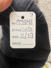 Load image into Gallery viewer, Blue Topic Jeans Juniors 11/12 Black Denim Distressed Grunge Streetwear Girls
