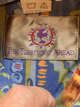 Load image into Gallery viewer, The Territory Ahead Shirt Adult Large Blue Orange Southwestern Aztec Casual Mens
