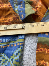 Load image into Gallery viewer, The Territory Ahead Shirt Adult Large Blue Orange Southwestern Aztec Casual Mens
