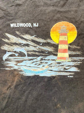 Load image into Gallery viewer, VTG Lighthouse Shirt Adult 2XL XXL Black Wildwood NJ Boat Sailing Dolphin Mens
