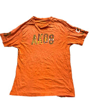 Load image into Gallery viewer, AKOO Brand Shirt Adult 4XL Orange Streetwear Star Monster Spellout Logo Mens
