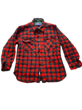 Load image into Gallery viewer, VTG Pendleton Shirt Adult Large Red Navy Macduff Tartan Plaid Wool Flannel Mens
