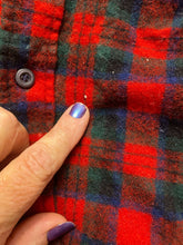 Load image into Gallery viewer, VTG Pendleton Shirt Adult Large Red Navy Macduff Tartan Plaid Wool Flannel Mens
