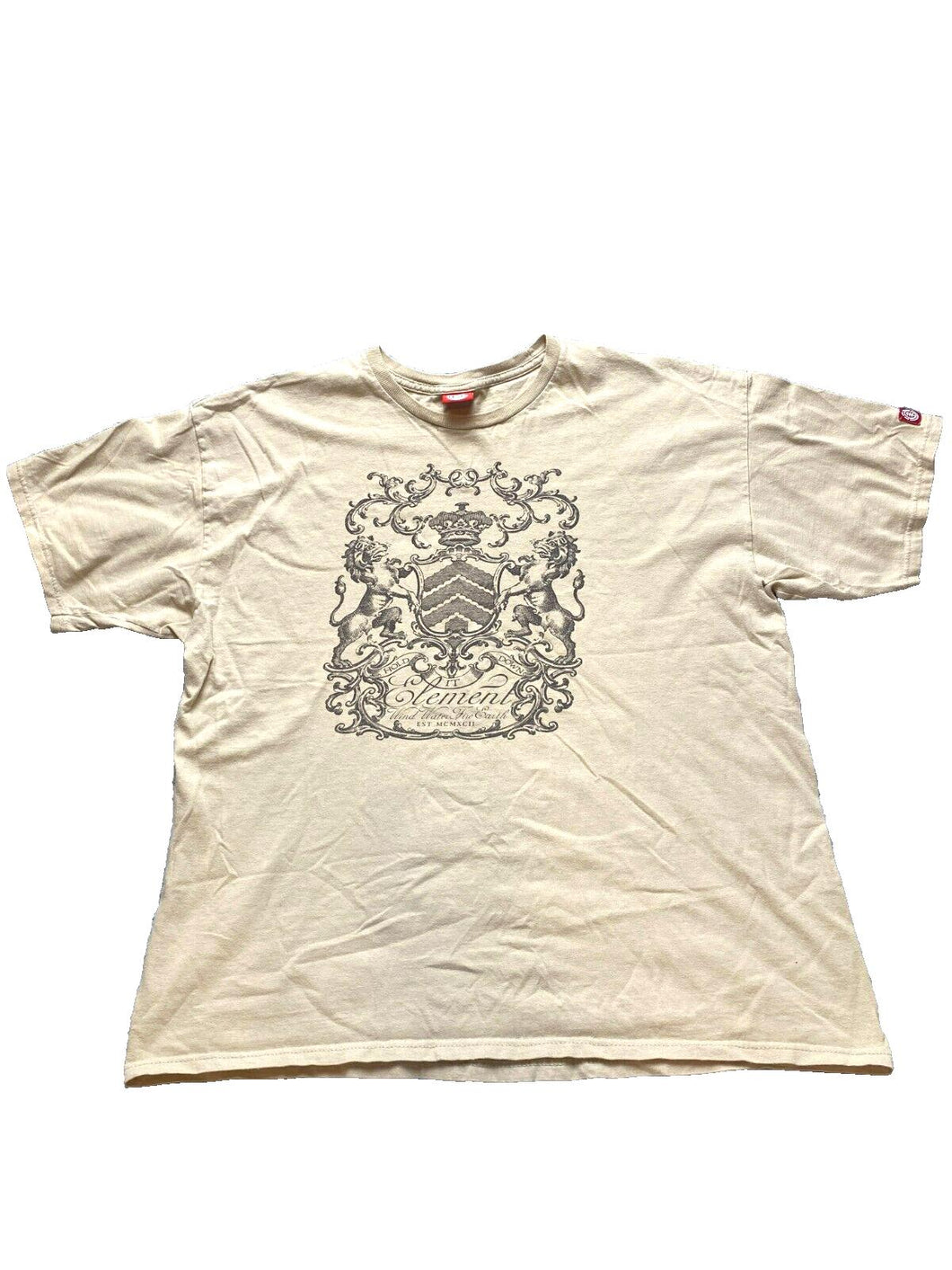 VTG Element Shirt Adult Extra Large Tan Skateboard Streetwear Affliction Y2K Men