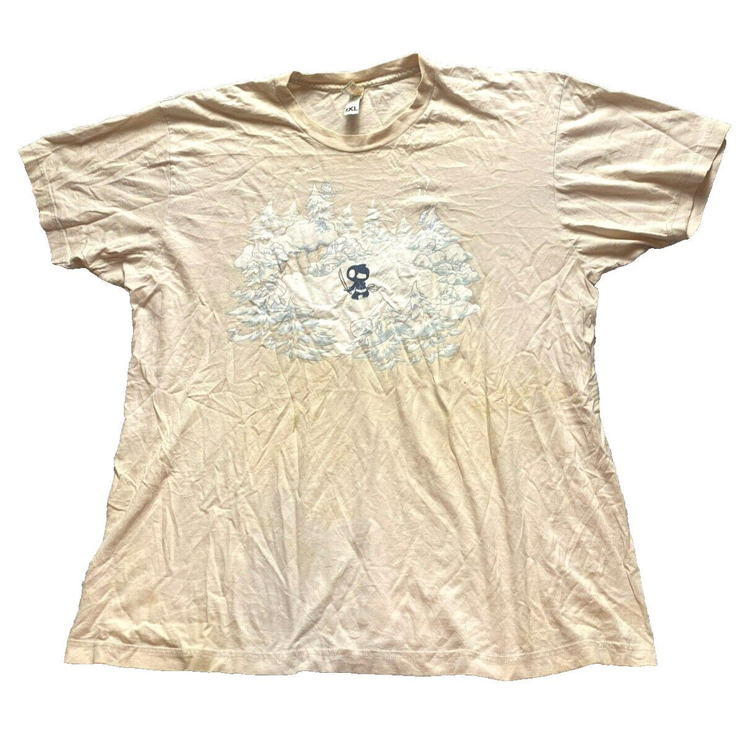 Shirt.Woot Shirts Adult Extra Large Beige Streetwear Unstealthiest Ninja Mens