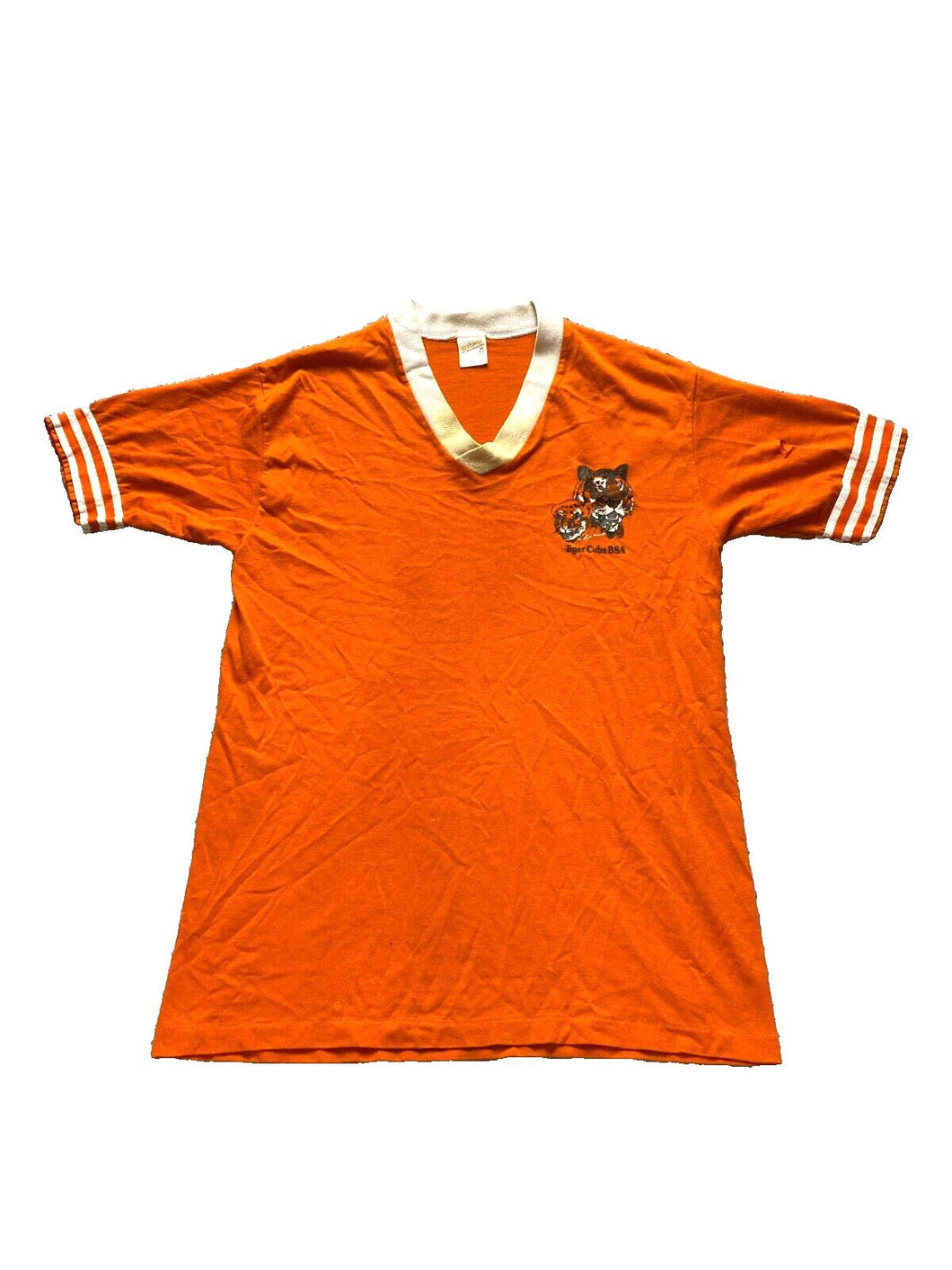 VTG Tiger Cubs BSA Shirt Adult Medium Boy Scouts Single Stitch 70s 80s Mens