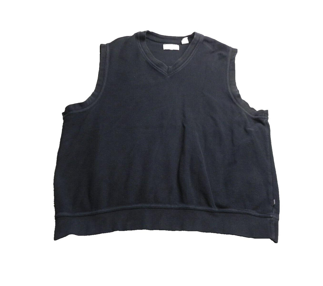 VTG Penguin Sport Vest Adult Extra Large Black V-Neck Golf Sweater Outerwear Men