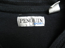 Load image into Gallery viewer, VTG Penguin Sport Vest Adult Extra Large Black V-Neck Golf Sweater Outerwear Men
