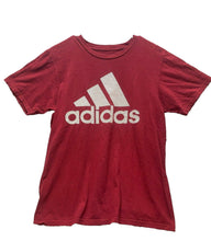 Load image into Gallery viewer, Adidas Shirt Adult Medium Maroon Three Stripes Logo Go To Athletic Active Mens
