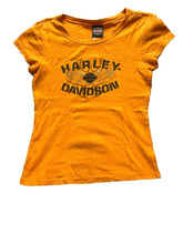 Load image into Gallery viewer, Harley Davidson Shirt Youth Large Orange Angel Wings Motorcycle Biker USA Girls
