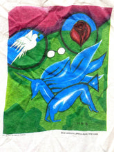 Load image into Gallery viewer, VTG Stephen Dulaney Shirt Adult Large Unicorn Dove Rose Artsy Single Stitch 90s
