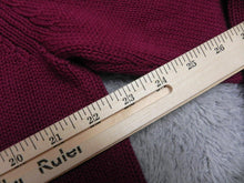 Load image into Gallery viewer, CHAPS Sweater Adult Large Maroon Cable Knit Crest Logo Outerwear Pullover Mens
