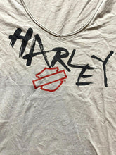 Load image into Gallery viewer, Harley Davidson Shirt Womens Large Gray Motorcycles Biker V-Neck Streetwear Lady
