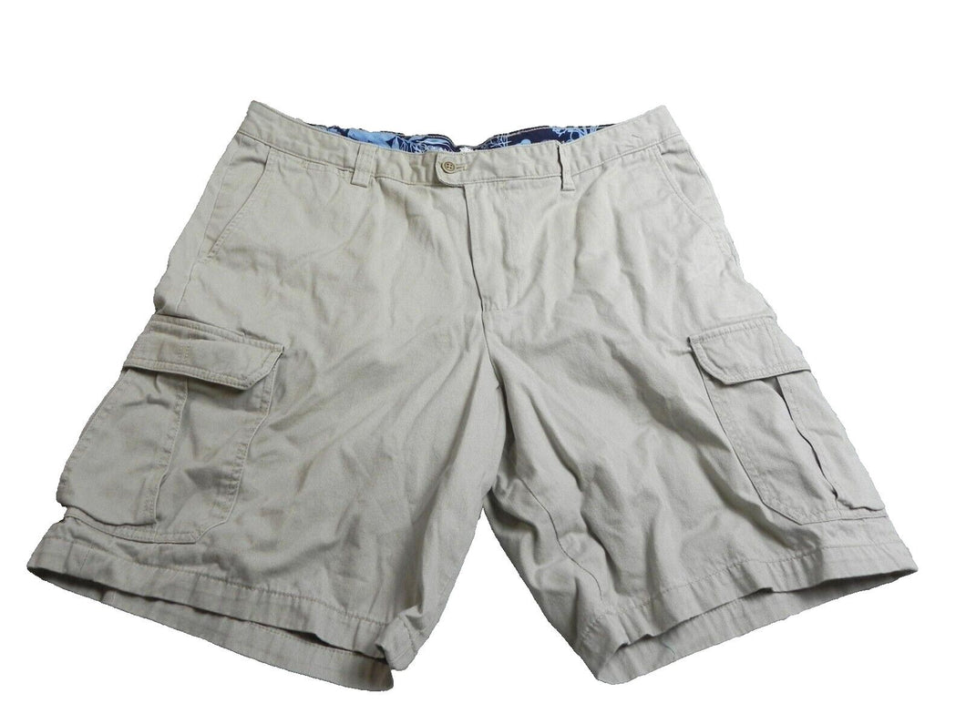 Ocean & Coast Adult 38 Beige Cargo Pockets Outdoor Utility Flat Front Mens