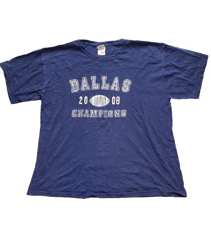 Dallas Cowboys Shirt Adult Extra Large Navy 2008 Champions NFL Football Mens