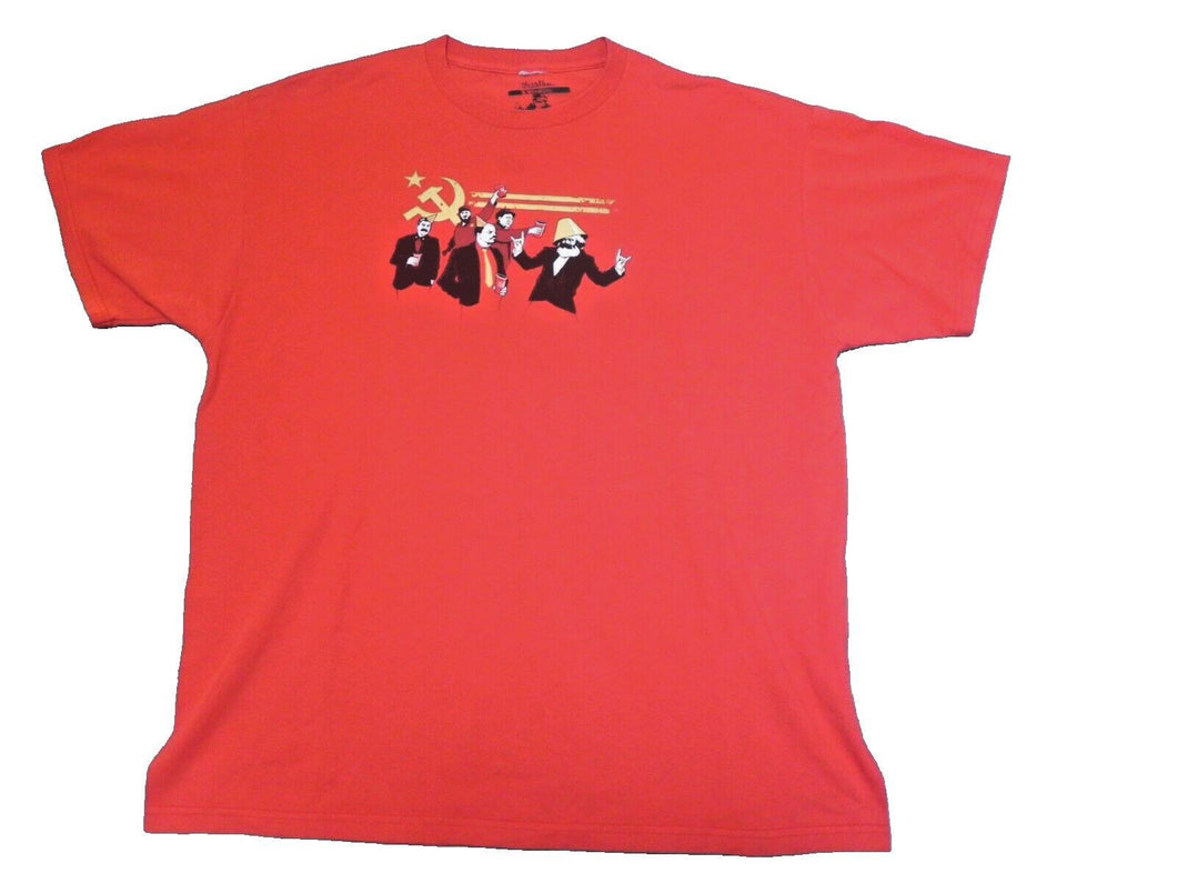 Communist Party Shirt Adult 2XL Tom Burns Design Funny Partying Threadless Mens