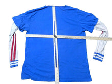 Load image into Gallery viewer, Akademiks Shirt Adult Extra Large Blue White Color Blocked Two-Fer akdmks Mens
