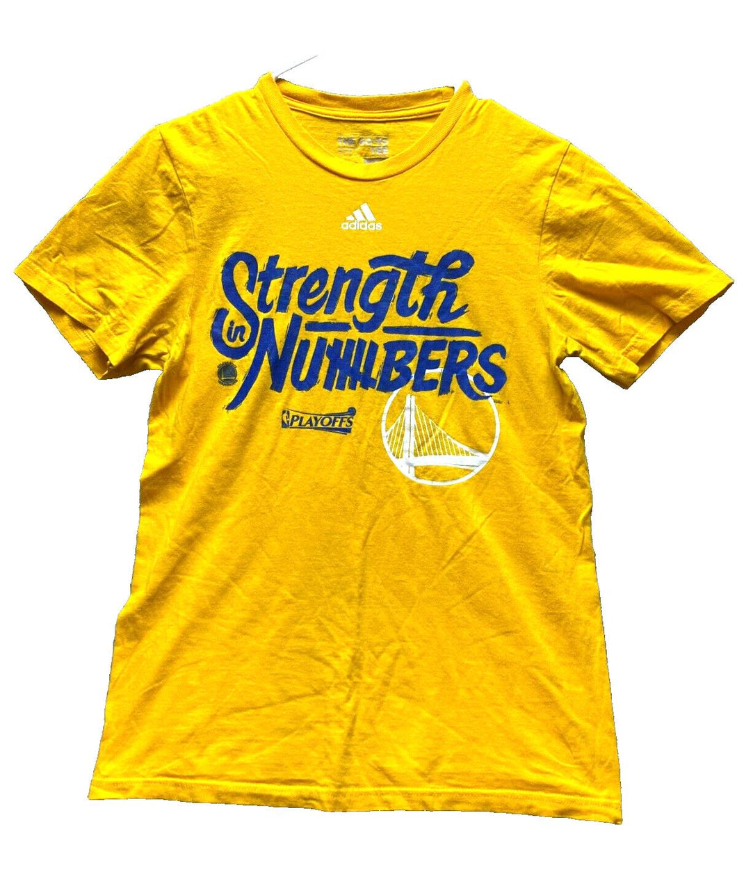 Golden State Warriors Shirt Womens Small Adidas Go To NBA Basketball Sportswear